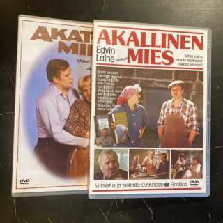 Akaton mies / Akallinen mies 2DVD (VG/M-) -komedia-